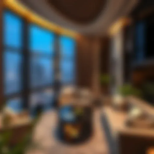 Luxury apartment view in Dubai