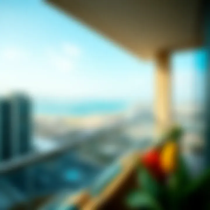 Scenic view from a Dubai apartment balcony