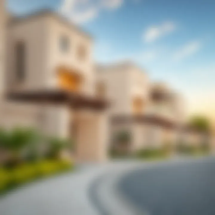 Modern residential architecture in Al Khail featuring contemporary designs