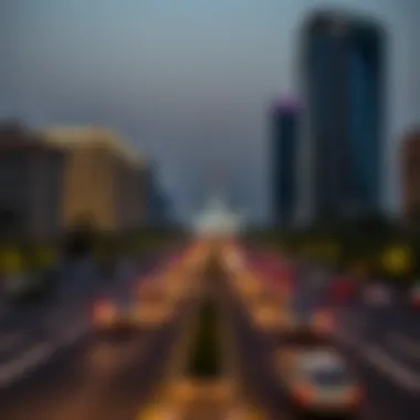 Al Khail Road highlighting its connectivity and urban development