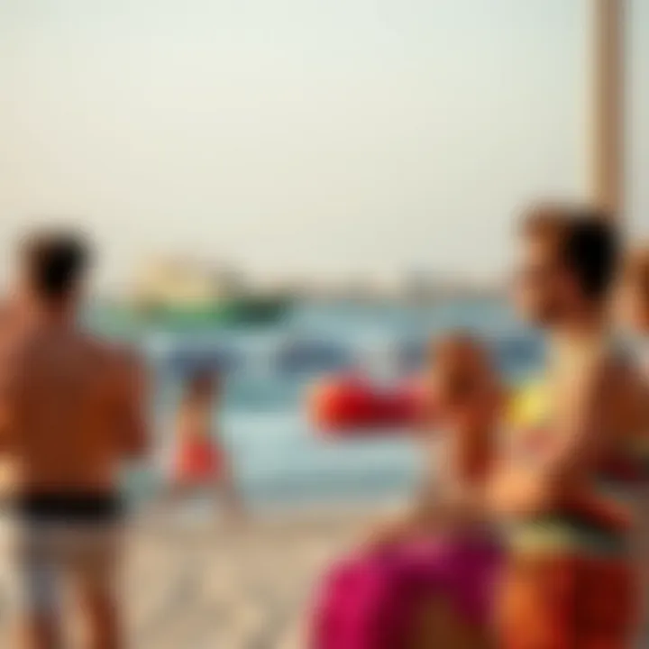 Vibrant lifestyle with recreational activities at Al Muneera Beach