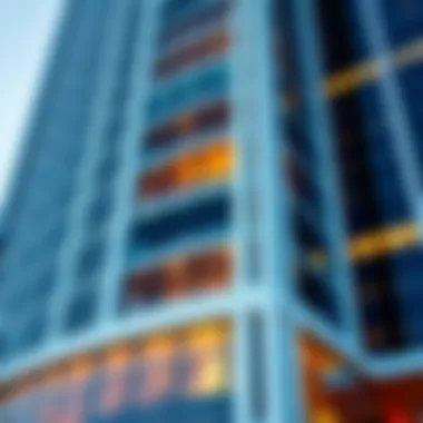 Facade Details of Al Nahda Tower Close-up of the intricate facade of Al Nahda Tower highlighting its modern features