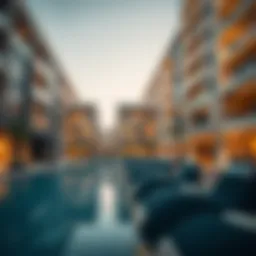 Modern architectural design of Al Raha Lofts