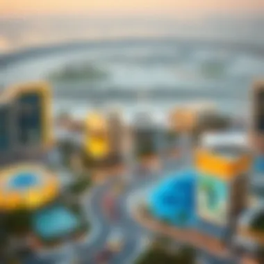 Future urban planning vision featuring Aldar's innovative projects.