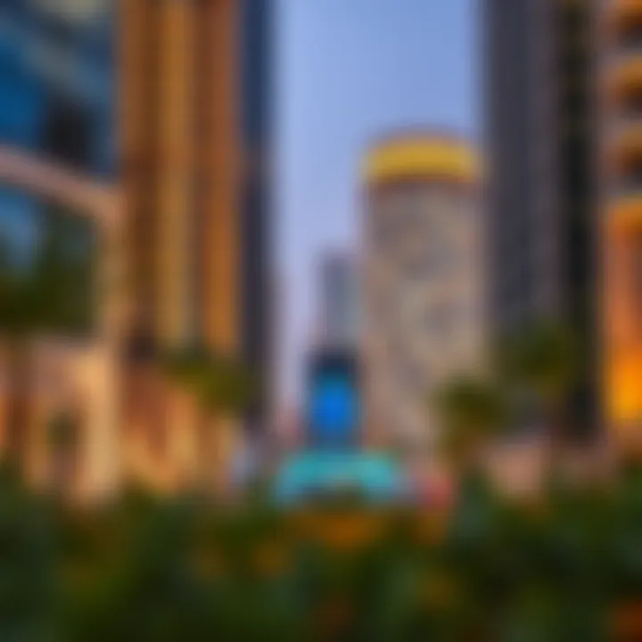 Aldar's landmark development highlighting modern urban design.