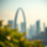Stunning view of Arc Tower C against the Dubai skyline