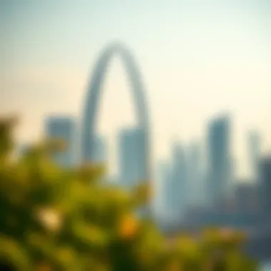 Stunning view of Arc Tower C against the Dubai skyline