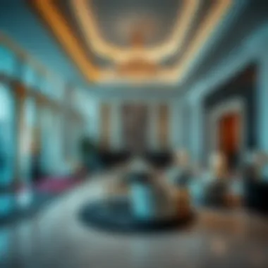 Elegant lobby of Arenco Golden Sands highlighting interior design