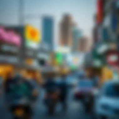 Arjan's commercial district bustling with business activities