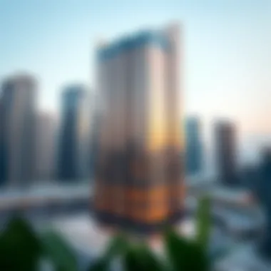 Architectural Elegance of Aspect Tower Stunning view of Aspect Tower's architectural design