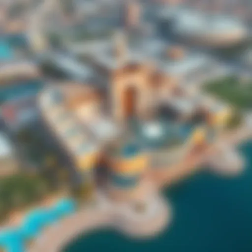 Architectural Elegance of Azizi Mirage Aerial view of Azizi Mirage showcasing its architectural elegance