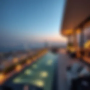 Panoramic view from the balcony of Azizi Mirage