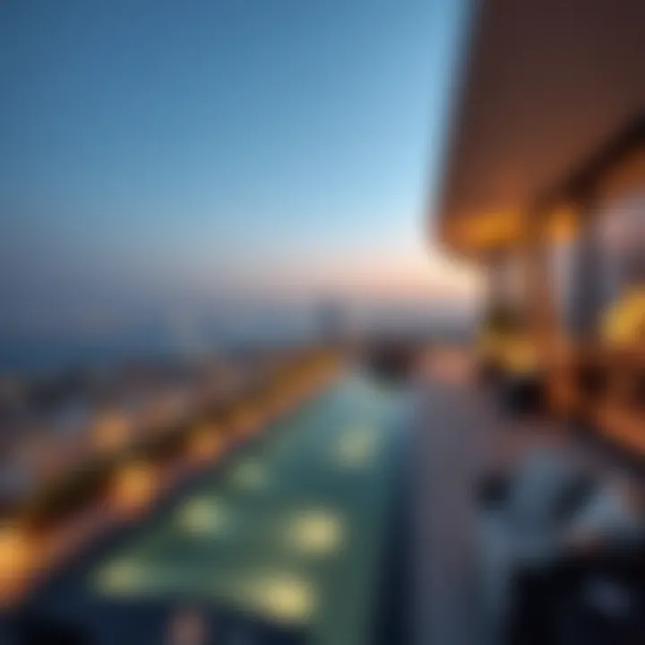 Panoramic view from the balcony of Azizi Mirage