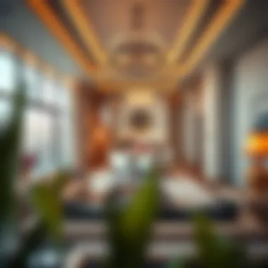 Luxurious interiors of a model apartment in Azizi Mirage