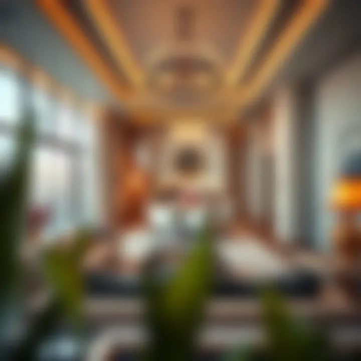 Luxurious interiors of a model apartment in Azizi Mirage