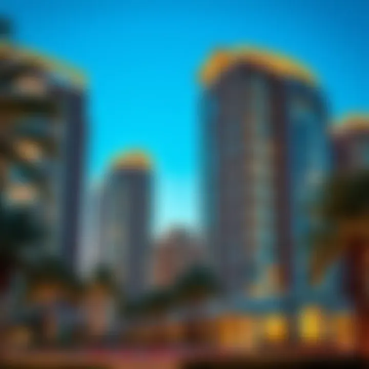 Luxurious residential buildings reflecting Dubai's lifestyle