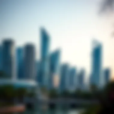 Stunning skyline of Bay Square showcasing modern architecture