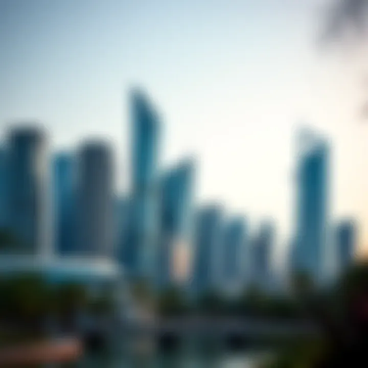 Stunning skyline of Bay Square showcasing modern architecture