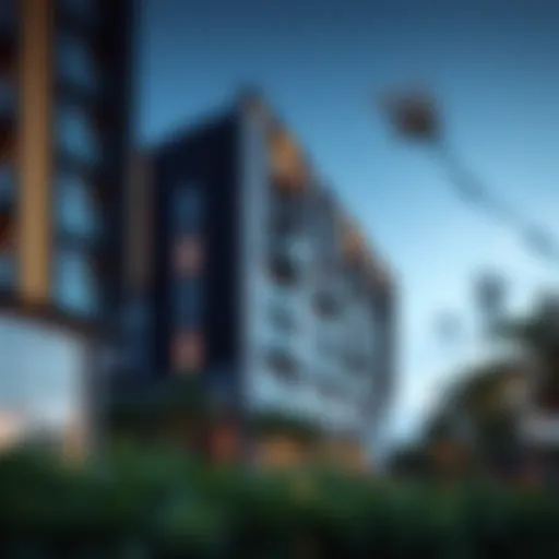 Architectural rendering of Binghatti's new development showcasing modern design