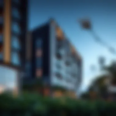 Innovative Architectural Design Architectural rendering of Binghatti's new development showcasing modern design