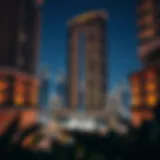 Breathtaking architectural view of Bloom Towers