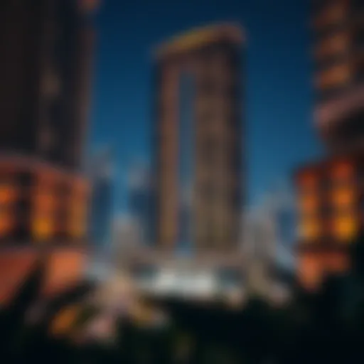 Breathtaking architectural view of Bloom Towers