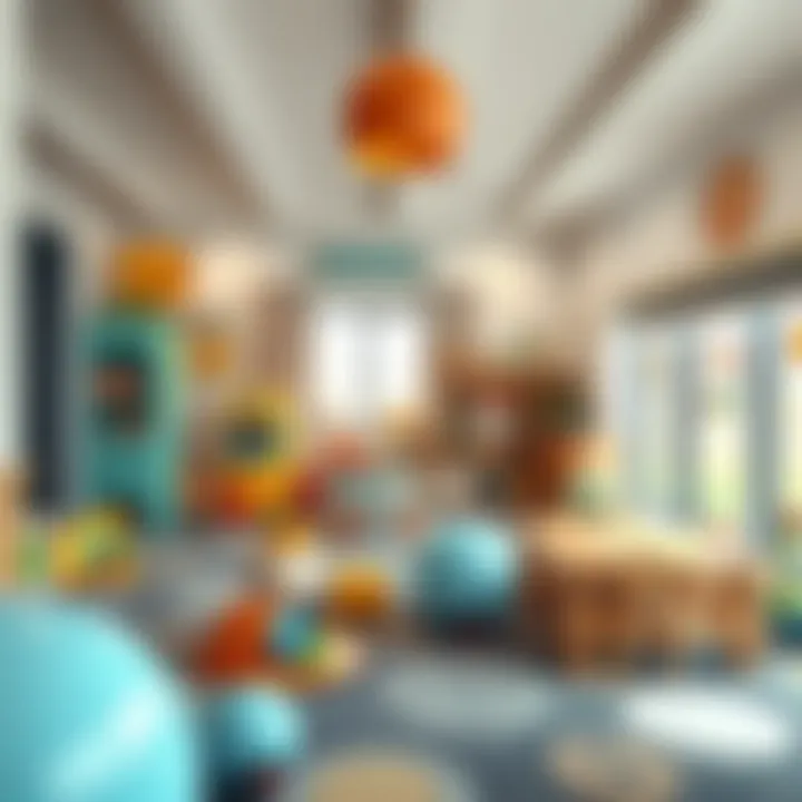 Creative Play Area for Early Learning Creative play area filled with educational toys