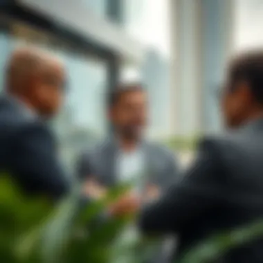 Investment Potential at Boulevard Point Investors discussing property opportunities at Boulevard Point