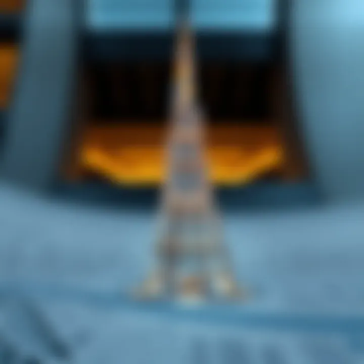 Architectural blueprint of Burj Khalifa highlighting design intricacies