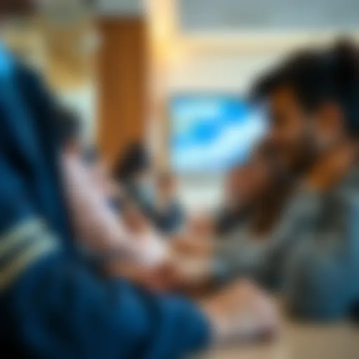 Students engaging in a dynamic learning environment
