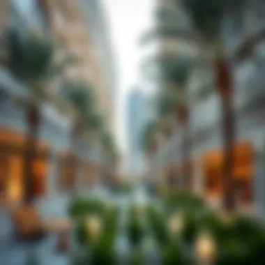 Modern public spaces fostering community interaction in City Walk 2