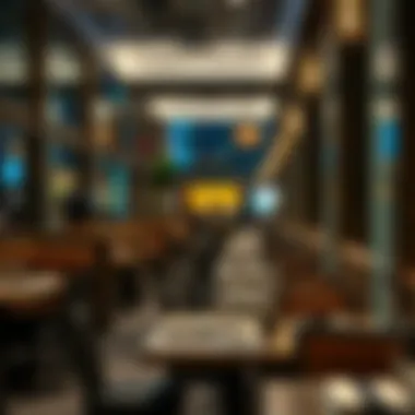 Bustling Dining Area within City Walk Bustling dining area within City Walk