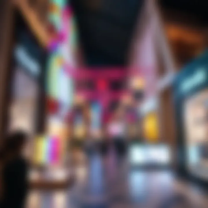 Vibrant shopping scene at City Walk