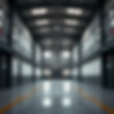 Interior of a modern warehouse space ready for lease