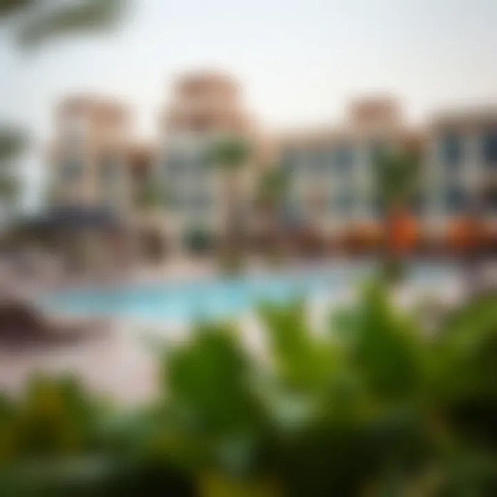 Community amenities in Dubai Investment Park including parks and pools