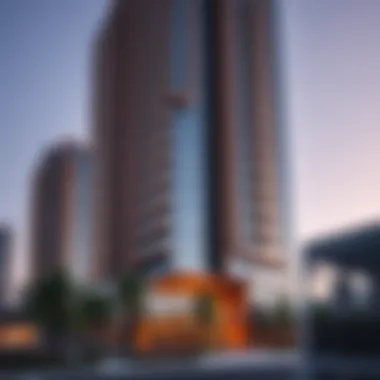 Stunning architectural facade of Creek Edge Tower 1