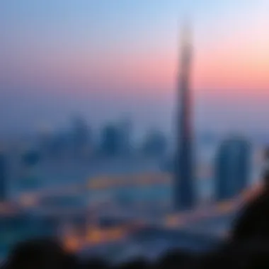 Panoramic view of Dubai skyline featuring Creek Edge Tower 1