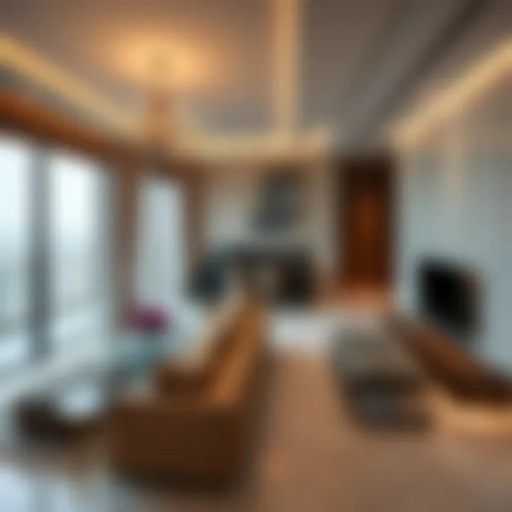 Luxurious interior design of Creek Edge Tower 1