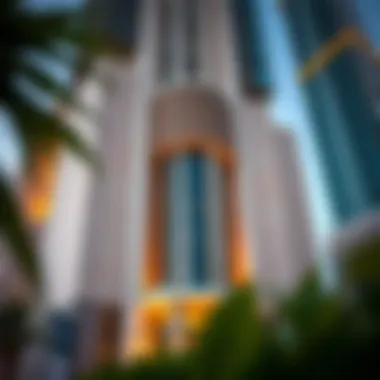 Facade Details of Damas Dubai Tower Architectural details showcasing the unique facade of Damas Dubai Tower