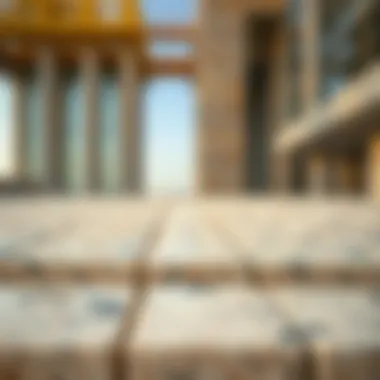 Construction Materials of Damas Dubai Tower Close-up of the materials used in the construction of Damas Dubai Tower