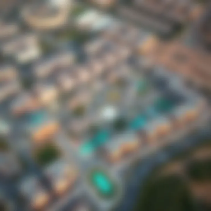 Aerial view of the Dar Al Buteen 2 community highlighting its layout