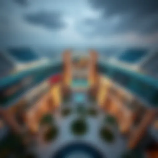 Aerial view of Dhannah Mall showcasing its architectural design