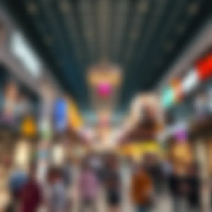 Dhannah Mall's bustling atmosphere during peak hours