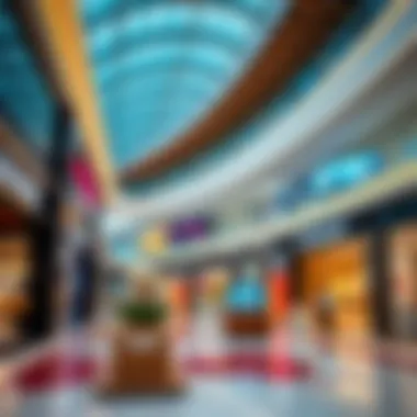 Interior view of Dhannah Mall highlighting retail spaces