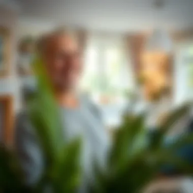 Satisfaction guaranteed: happy client enjoying a clean home