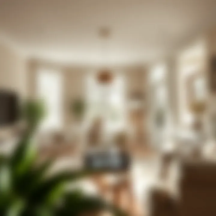 Sparkling clean living room showcasing exceptional cleaning standards