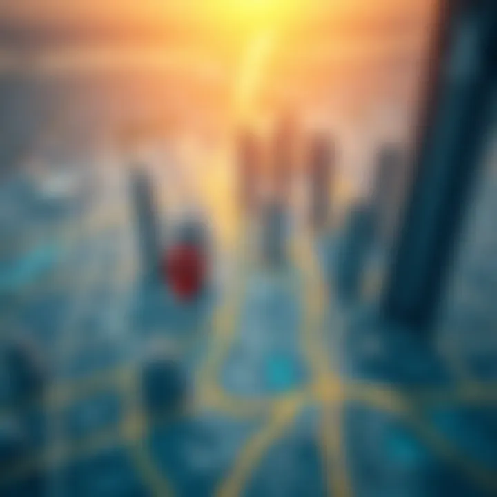 Strategic Location of Downtown Dubai Map highlighting the strategic location of Downtown Dubai