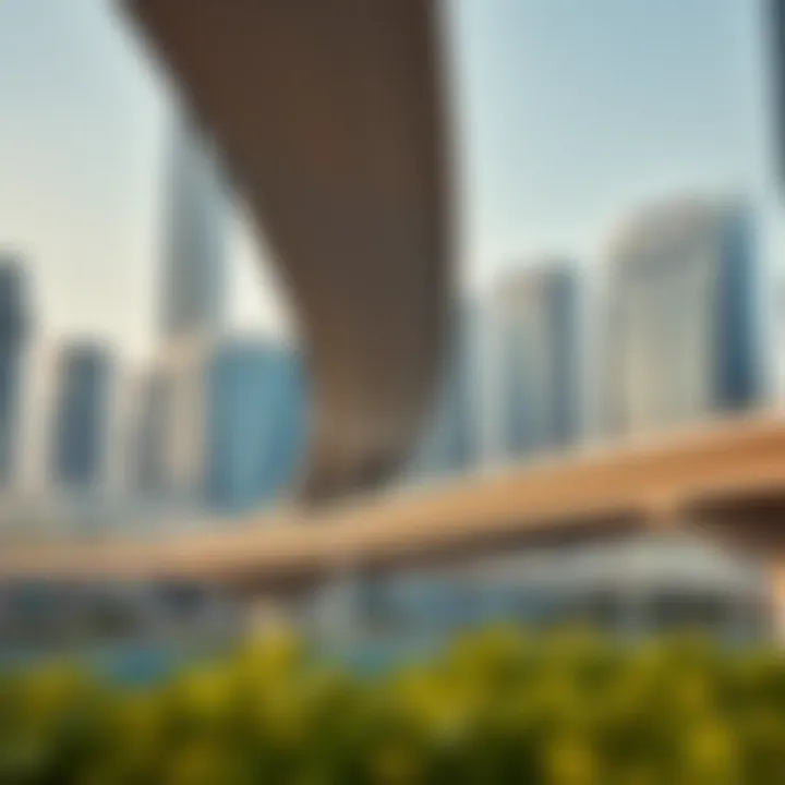 Transportation Infrastructure in Downtown Dubai Modern transportation infrastructure in Downtown Dubai