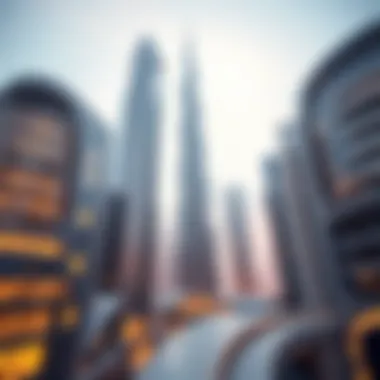 Futuristic Architectural Designs Architectural blueprint of a futuristic skyscraper