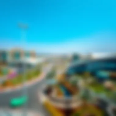 Enhancing Community Lifestyle around Dubai Hills Mall Panoramic view of community amenities surrounding Dubai Hills Mall